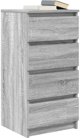 vidaXL Συρταριέρα Γκρι Sonoma 37,5x35x76 εκ. από Ξύλο - Σύνθεση Επίπλου