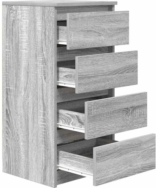 vidaXL Συρταριέρα Γκρι Sonoma 37,5x35x76 εκ. από Ξύλο - Σύνθεση Επίπλου