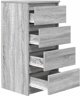 vidaXL Συρταριέρα Γκρι Sonoma 37,5x35x76 εκ. από Ξύλο - Σύνθεση Επίπλου