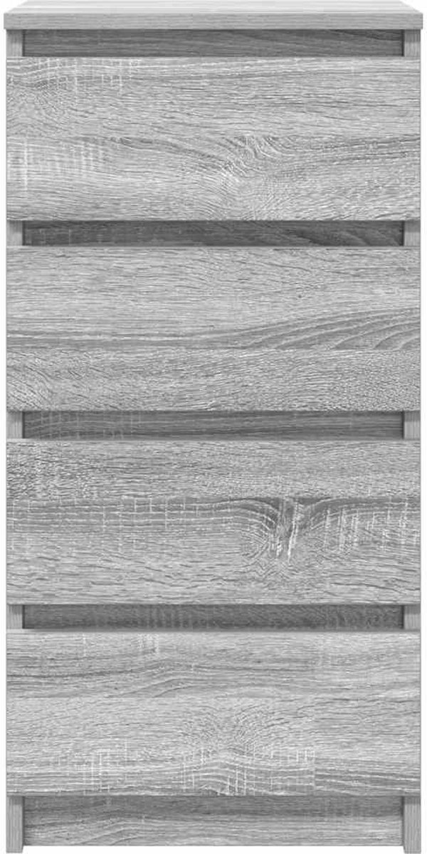 vidaXL Συρταριέρα Γκρι Sonoma 37,5x35x76 εκ. από Ξύλο - Σύνθεση Επίπλου