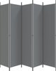 vidaXL vidaXL Parawan 5-panelowy, antracytowy,250x220 cm, tkanina