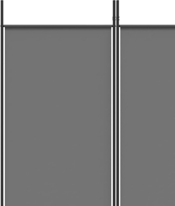 vidaXL vidaXL Parawan 5-panelowy, antracytowy,250x220 cm, tkanina