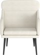 vidaXL vidaXL Fotel, kremowy, 63x76x80 cm, obity aksamitem