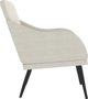 vidaXL vidaXL Fotel, kremowy, 63x76x80 cm, obity aksamitem