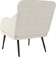 vidaXL vidaXL Fotel, kremowy, 63x76x80 cm, obity aksamitem