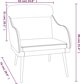 vidaXL vidaXL Fotel, kremowy, 63x76x80 cm, obity aksamitem