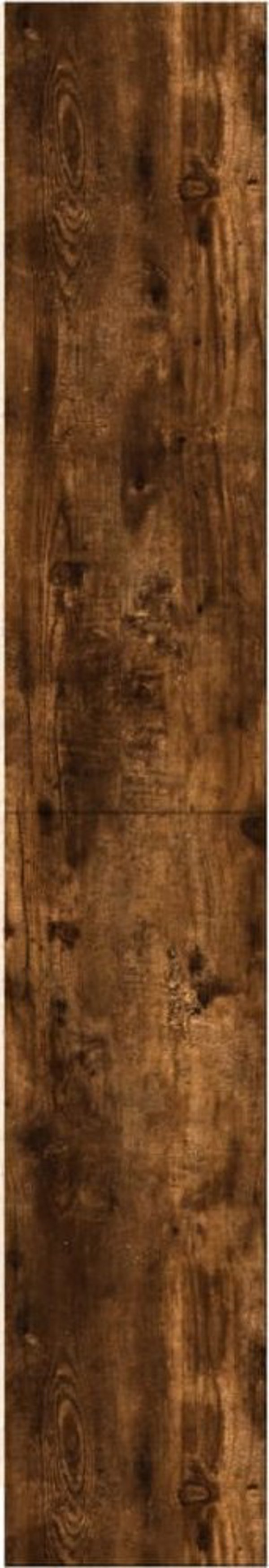 vidaXL Ραφιέρα, καπνιστή δρυς, 60x24x143 εκ., ξυλοπαγές υλικό