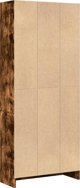 vidaXL Ραφιέρα, καπνιστή δρυς, 60x24x143 εκ., ξυλοπαγές υλικό