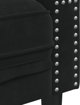 vidaXL Καναπές Chesterfield με κυλίνδρους, τριθέσιος, μαύρος, βελούδινος