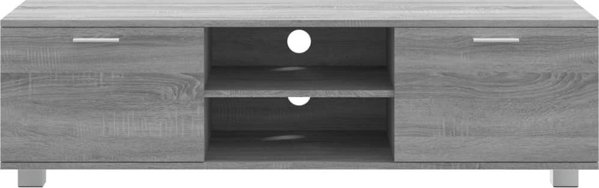 vidaXL Έπιπλο τηλεόρασης, γκρι δρυς sonoma, 140x40,5x35 cm