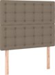 vidaXL Κεφαλάρια κρεβατιού, σετ 2 τμχ., ταουπ, 90x5x78/88 cm, ύφασμα
