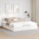 vidaXL Κρεβάτι Ottoman 160x200 cm Λευκό από Τεχνητό Δέρμα χωρίς Στρώμα
