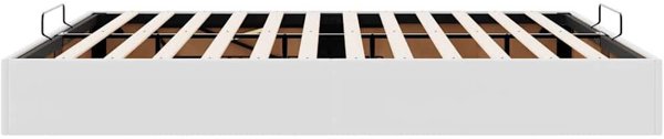 vidaXL Κρεβάτι Ottoman 160x200 cm Λευκό από Τεχνητό Δέρμα χωρίς Στρώμα