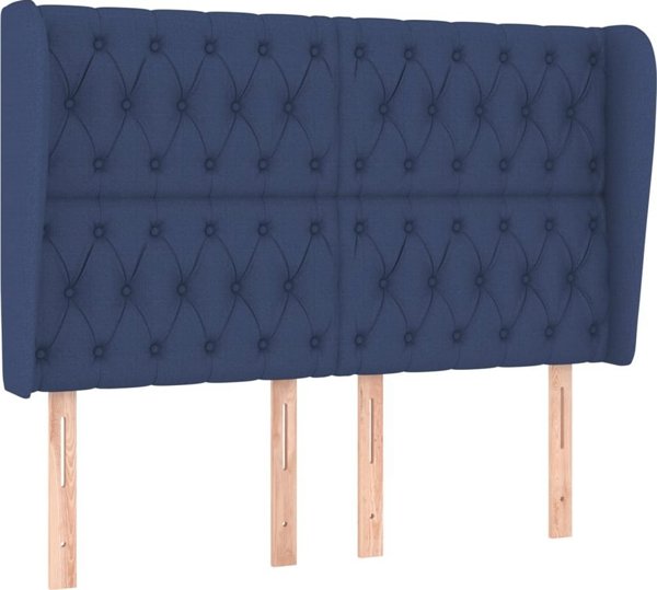 vidaXL Επικαθήμενο προσκέφαλο, μπλε, 163x23x118/128 εκ, ύφασμα