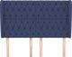 vidaXL Επικαθήμενο προσκέφαλο, μπλε, 163x23x118/128 εκ, ύφασμα