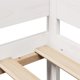 vidaXL Ημερήσιο Κρεβάτι με Συρτάρια Λευκό 90x200 cm Από Πεύκο