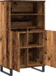 vidaXL Wysoka szafka, stare drewno, 60x36x110 cm