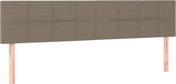 vidaXL Ζαγλώβκια για κρεβάτι, 2 τεμ., ταουπ, 80x5x78/88 εκ, ύφασμα