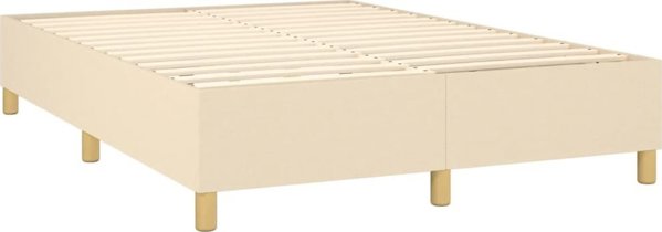 vidaXL Κρεβάτι κοντινεντάλ με στρώμα κρεμ 140x200 εκ.