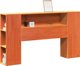 vidaXL Κεφαλάρι Κρεβατιού με Ράφια, Κεχριμπαρένιο Καφέ, 150 cm, από Πεύκο