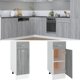 vidaXL Κάτω ντουλάπι με συρτάρι γκρι δρυς Sonoma 30x46x81,5 εκ.