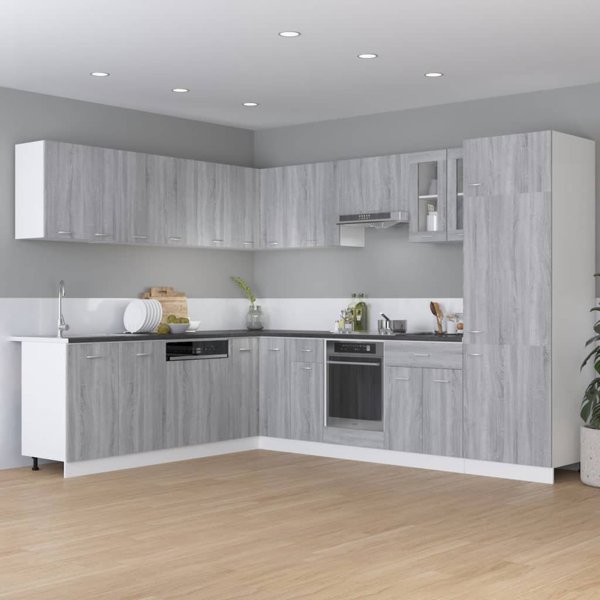 vidaXL Κάτω ντουλάπι με συρτάρι γκρι δρυς Sonoma 30x46x81,5 εκ.