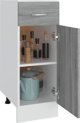 vidaXL Κάτω ντουλάπι με συρτάρι γκρι δρυς Sonoma 30x46x81,5 εκ.