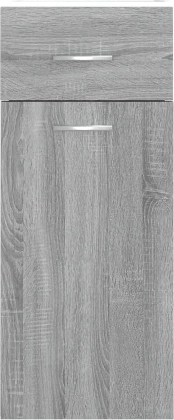vidaXL Κάτω ντουλάπι με συρτάρι γκρι δρυς Sonoma 30x46x81,5 εκ.