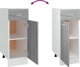 vidaXL Κάτω ντουλάπι με συρτάρι γκρι δρυς Sonoma 30x46x81,5 εκ.