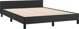 vidaXL Rama κρεβατιού με κεφαλάρι, μαύρο, 140x190 cm, με τεχνητό δέρμα