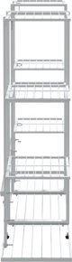 vidaXL Σταντ για λουλούδια, λευκό, 94,5x25x89 εκ, σίδερο
