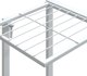 vidaXL Σταντ για λουλούδια, λευκό, 94,5x25x89 εκ, σίδερο