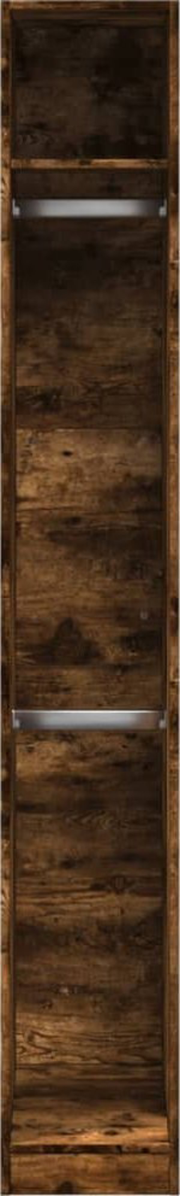 vidaXL Ντουλάπα, καπνισμένη δρυς, 30x50x200 εκ, σύνθετο ξύλο
