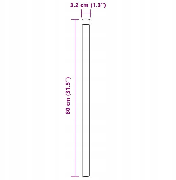 vidaXL Σετ Στύλοι Φράχτη Κήπου, Πράσινοι, 80 cm, 12 τεμ.