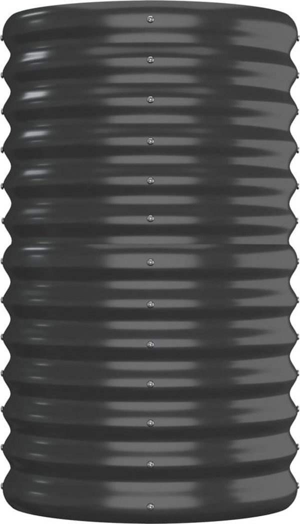 vidaXL vidaXL Donica ogrodowa, malowana proszkowo stal, 152x40x68, antracyt