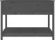 vidaXL Ζαρντινιέρα με ραφιέρα, γκρι, 111,5x111,5x81 εκ., μασίφ πεύκο