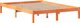 vidaXL Κρεβάτι με βιβλιοθήκη μασίφ πεύκου 150x200 cm