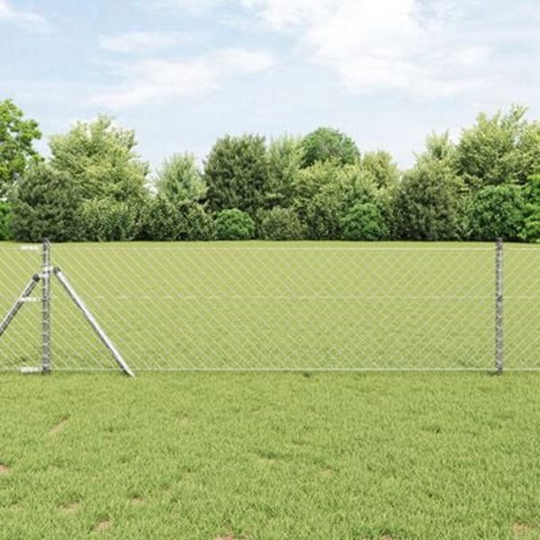 vidaXL Ogrodzenie z siatki 0.8x25 m ze stali ocynkowanej