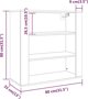 vidaXL Επιτοίχια ντουλάπα, καπνισμένος δρυς, 80x33x80 cm
