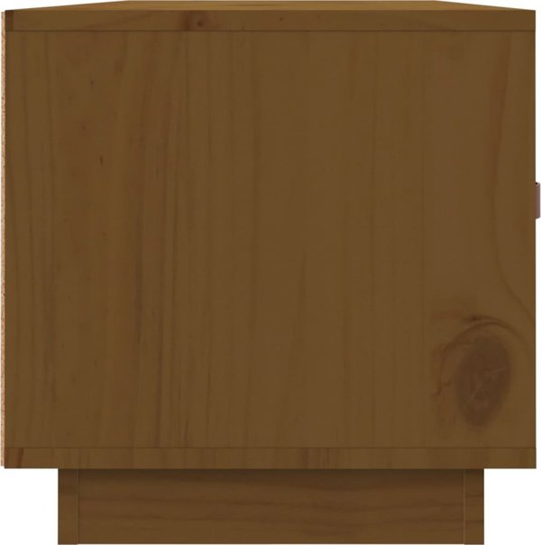 vidaXL Έπιπλο τηλεόρασης μελιτζανί καφέ 80x34x35 cm από ξύλο πεύκου