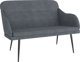 vidaXL Πάγκος, σκούρο γκρι, 110x76x80 εκ., επενδυμένος με βελούδο