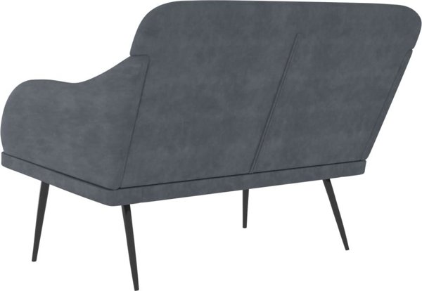 vidaXL Πάγκος, σκούρο γκρι, 110x76x80 εκ., επενδυμένος με βελούδο