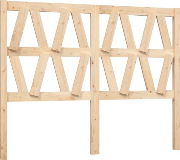 vidaXL Κεφαλαρι κρεβατιου, 146x4x100 cm, ελαφρυ ξυλο πευκου