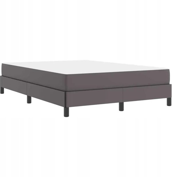vidaXL Πλαίσιο Κρεβατιού με Στρώμα 160x200 cm, Γκρι Ύφασμα