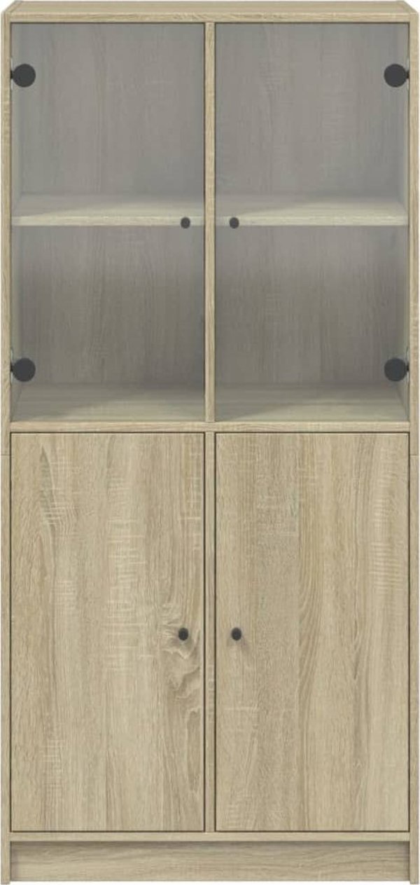 vidaXL Ντουλάπι με Πόρτες Sonoma Δρυς 68x37x142 εκ.
