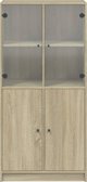vidaXL Ντουλάπι με Πόρτες Sonoma Δρυς 68x37x142 εκ.