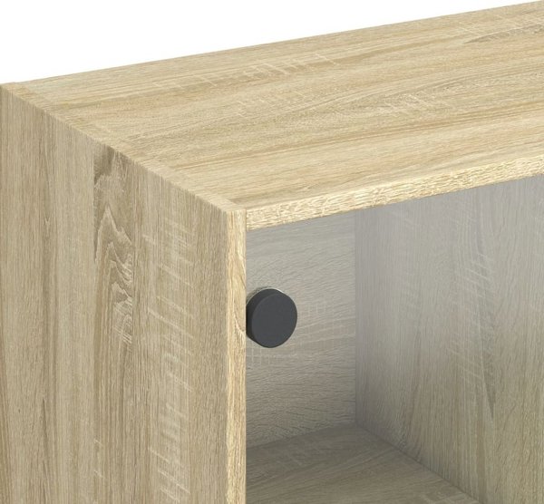 vidaXL Ντουλάπι με Πόρτες Sonoma Δρυς 68x37x142 εκ.