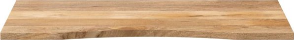 vidaXL Πάγκος γραφείου με κοπή, 120x50x2,5 εκ, ξύλο μάνγκο ακατέργαστο