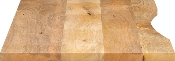 vidaXL Πάγκος γραφείου με κοπή, 120x50x2,5 εκ, ξύλο μάνγκο ακατέργαστο