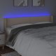 vidaXL Κεφαλάρι κρεβατιού με LED, cappuccino, 183x16x78/88 cm, οικολογικό δέρμα